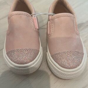 The Children's Place Blush Glitter Slip-On Sneakers
